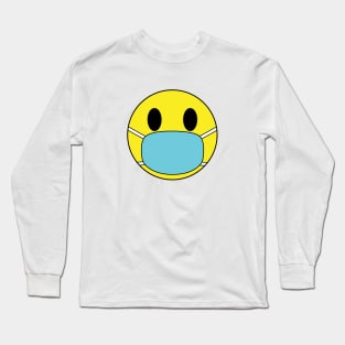 Smiley Face Mask Long Sleeve T-Shirt